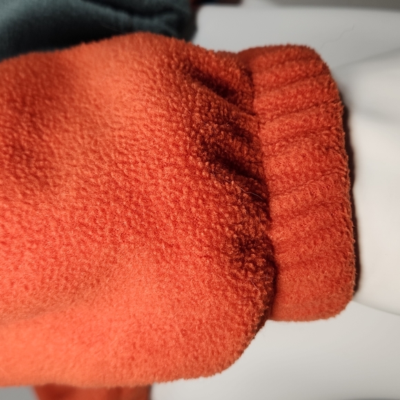 Columbia Full zip fleece jacket Size L Orange/Grey - Picture 5 of 17